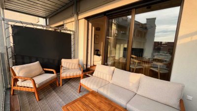 Moderne 2-Zimmer-Loft-Wohnung, Kfw 55, EBK, Süd-Balkon, Aufzug
