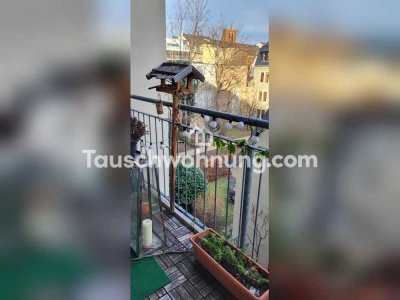 Tauschwohnung: 3 Zimmer- Balkon, Badewanne,grüner Hinterhof im Hechtviertel