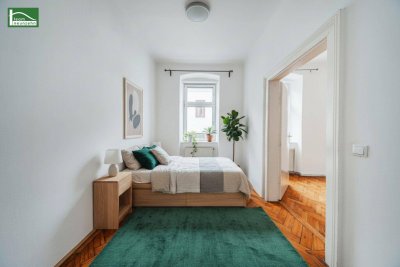 Zentrale Altbau-Stadtwohnungen Nähe Praterstern und Vorgartenmarkt. 2-4-Zimmer-Wohnungen. Gebraucht bis topsaniert!