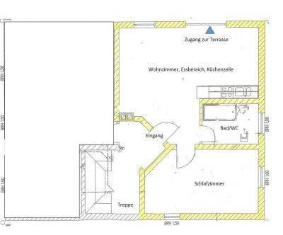 Schöne. helle und ruhige 2-Zimmer-Wohnung mit Terrasse und Gartennutzung