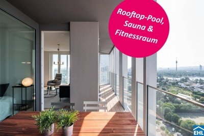 4-Zi.-Erstbezug mit Loggia &amp; Rooftop Wellness | TOWER HOMES