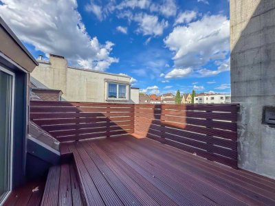 2 Zimmer - 60 m² - große Dachterrasse - zentrale Lage - opt. Stellplatz