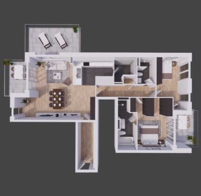 Besonderer Dachterrassen-Wohntraum im Goethe-Quartier West, Heidelberg