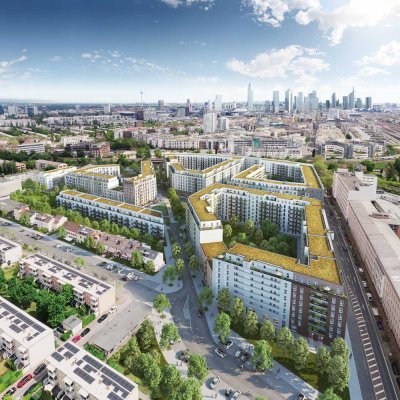 Großzügige Etagenwohnung mit stilvoller Einbauküche, sonnigem Balkon und Tiefgaragenstellplatz