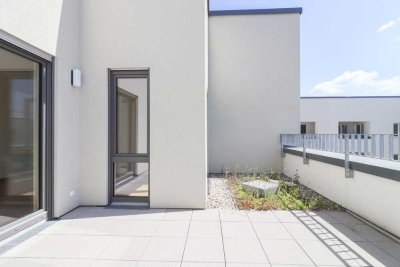 Penthouse-Flair mit lichtdurchfluteten Räumen und sonniger Dachterrasse - in ERSTBEZUG!