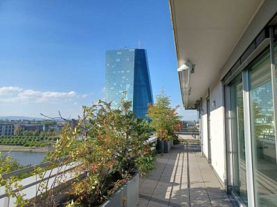 Penthouse-Maisonette mit Panoramablick am Deutschherrnufer