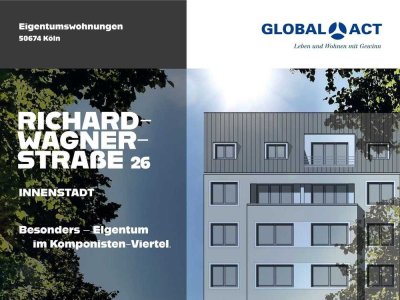 Wohnen über den Dächern von Köln! - Moderne 2-Zimmer-Eigentumswohnung, WE 10