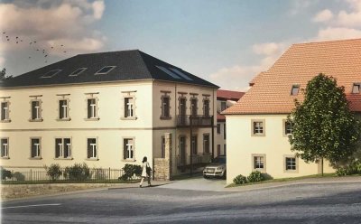 Wunderschöne Wohnanlage in Bannewitz / Golberode; 4-Raum-Maisonette-Wohnung mit Balkon