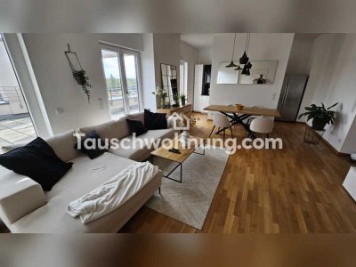 Tauschwohnung: Helles Penthouse mit großer Dachterrasse in Pempelfort
