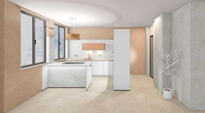 Erstbezug: Luxuriöse 2-Zimmer Wohnung mit Aufzug direkt in die Wohnung im 1. OG in Ulm-Mitte