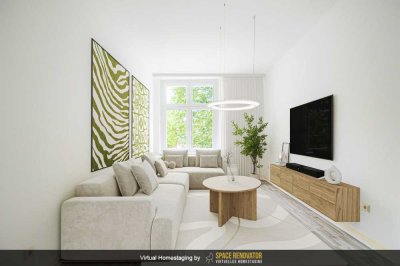 Gut geschnittene 2-Zimmer-Wohnung in saniertem Altbau