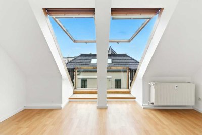 Lichtdurchflutete Dachgeschosswohnung mit Cabrio-Dachfenster in Leipzig-Connewitz!!!
