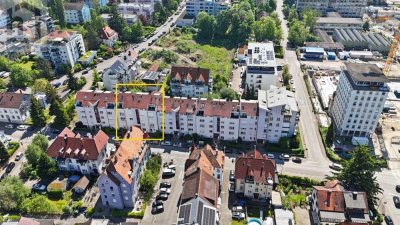Wunderschöne 1-Zimmer-Gartengeschosswohnung mit Terrasse und Doppelparker in KN-Petershausen