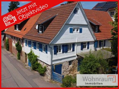 Historische Doppelhaushälfte mit viel Potenzial in attraktiver Lage in Remshalden-Buoch