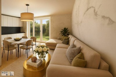EINZIGARTIGES 2 ZIMMER-REFUGIUM MIT LOGGIA, TERRASSE UND GARTEN! HERRLICHER BLICK IN DEN PARK!