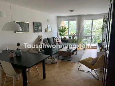 Tauschwohnung: Sonnige 3-Zi.-Whg mit Balkon gegen Isarnah u.Garten/Terrasse