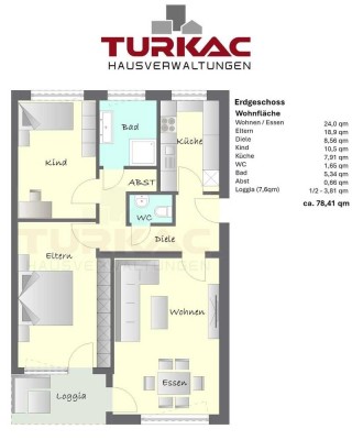 Kapitalanlage - WN-Hegnach 3 ZKB Balkon + Tiefgarage + Keller