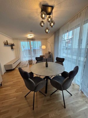 Neubau Stadtwohnung - Möbliert, 2-Zimmer mit Tiefgarage&Terasse&Gartenanteil