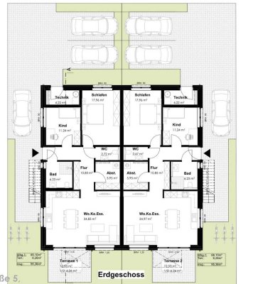 Moderne EG-Neubauwohnungen mit Garten in Rheine-Mesum zu vermieten