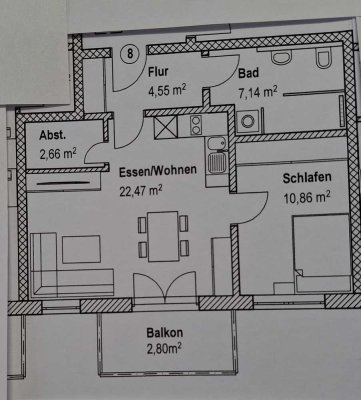 Helle 2-Zimmer-Wohnung in 85445 Oberding - sofort verfügbar