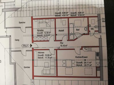 Schöne und gepflegte 3-Raum-Dachgeschosswohnung in Soyen