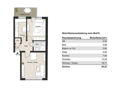 Stilvoll Wohnen in Köln – 2-Zimmer mit Balkon! Annastrasse 44, Köln WE 6