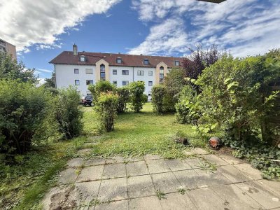 Optimale Raumaufteilung! Helle 2-Zi-Erdgeschosswohnung mit Garten u. TG