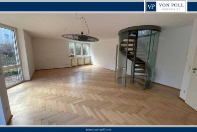 große Wohnung auf 2 Ebenen in ruhiger und exklusiver Stadtrandlage