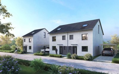 Provisionsfrei! Neubau einer  familienfreundlichen Doppelhaushälfte in neuem Baugebiet