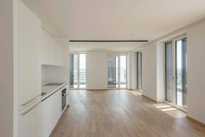 Sonnige 3-Zimmer-Wohnung mit 2 Bädern – Erstbezug in den DC Flats - zu mieten in 1220 Wien