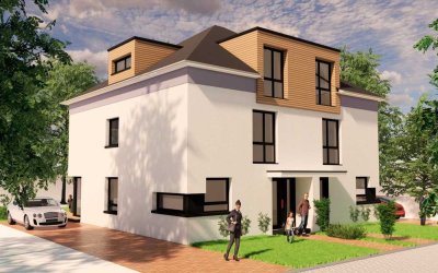 Reiheneckhaus! Effizienzklasse A+, KfW 40, PV-Anlage, Fußbodenheizung, inklusive Grundstück+Keller!