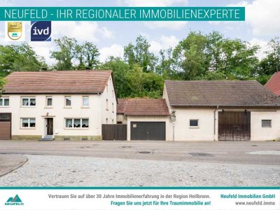 Charmantes Anwesen in Neudenau – Wohnhaus mit weitläufigem Grundstück und Nebengebäuden
