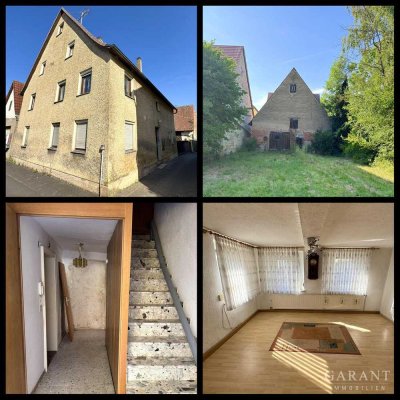 Viel Raum für Ihre Träume - Haus - Scheune - großer Garten