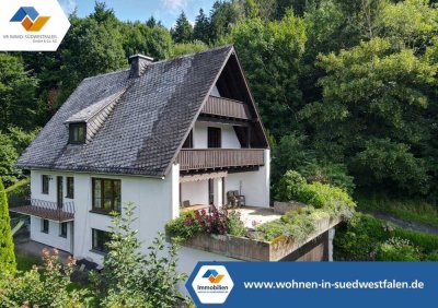VR Immo: Stilvolles Ein-/ Zweifamilienhaus trifft natürliche Ruhe am Waldrand!