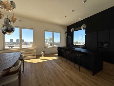 Luxuriöses Penthouse mit 212 m² Dachterrasse und Panoramablick über Mannheim