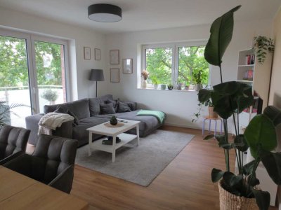 unverbauter Blick ins Grüne - neuwertige 3-Zimmer Wohnung am Ortsrand von Oelde