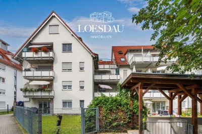 Moderne 2,5-Zimmer-Maisonette-Wohnung mit Dachterrasse, Tiefgaragenstellplatz und Aussicht