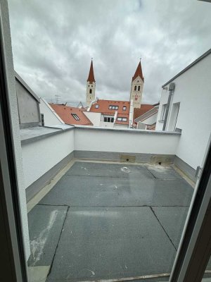 NEUBAU - Barrierefreie Dachgeschosswohnung mit Balkon zum Münster