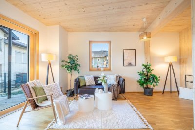 Neuwertiges Eckreihenhaus in ökologischer Holzbauweise