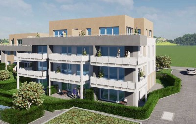 Stilvolle 2,5-Zimmer-NEUBAU-Wohnung mit Balkon und EBK in Dauchingen