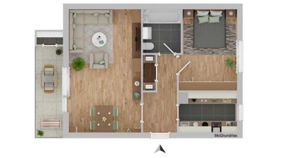 2-Zimmer-Wohnung