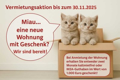 Achtung Vermietungsaktion! - Hochwertige 5-Raumwohnung mit Balkon + Laminatboden + EBK-Option!