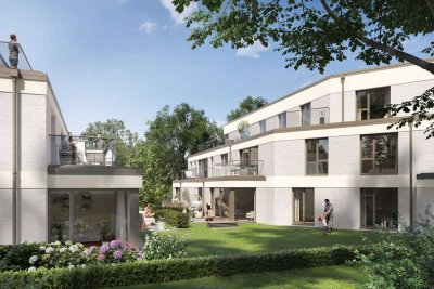 Neubau: Exquisites Penthouse über ca. 196 m² mit privatem Liftzugang und fantastischer Dachterrasse