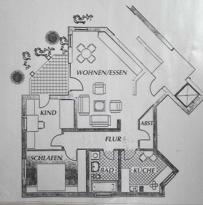 Schöne, gemütliche Dachgeschosswohnung im Herzen von Grünstadt