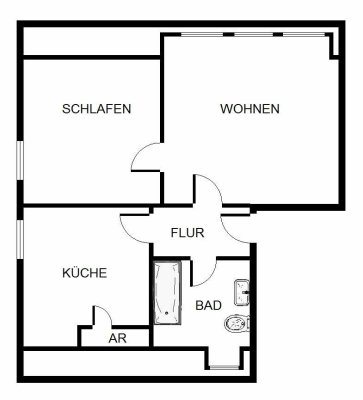 Ab sofort zu besichtigen!!  2-Zimmer-Wohnung in Bergkamen Nordberg im Angebot
