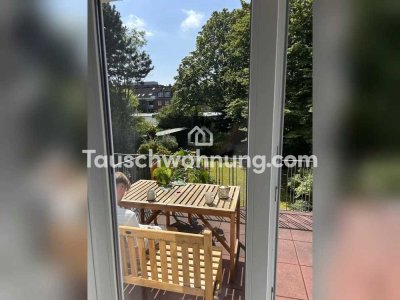 Tauschwohnung: Biete 1 Zimmer Wohnung mit großer Terrasse