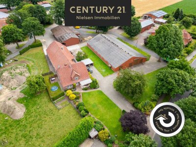 Wunscherfüller für jeden. XL-Einfamilienhaus mit XL Diele, Ställen und opt. Pachtland