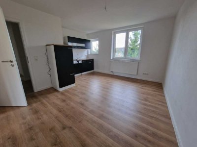 Neu renovierte Wohnung mit Einbauküche und Balkon