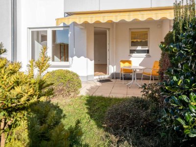 Charmante Terrassen-Wohnung mit Garten und Tiefgaragenstellplatz in ruhiger Wohnlage