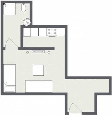 stilvolle 1,5-Zimmer-Wohnung in direkter City Lage mit Einbauküche in Bad Homburg